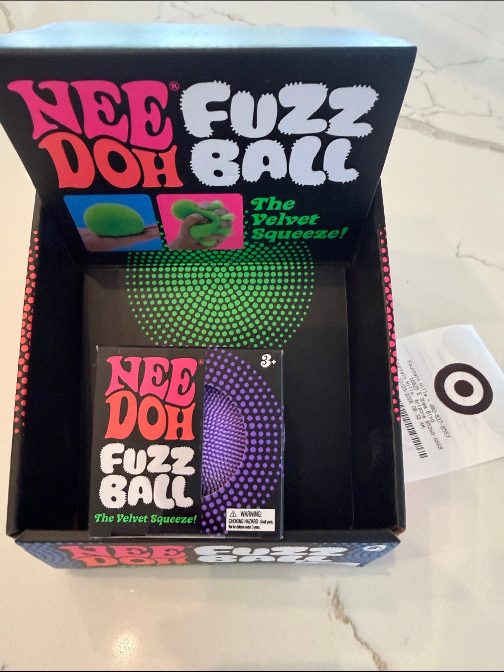 Fuzz Ball Velvet Squeeze - Purple